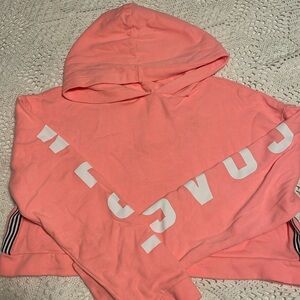 Flirtitude cropped hooded sweatshirt